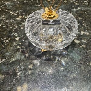 Killarney Crystal Decorative Glass dish with hearts